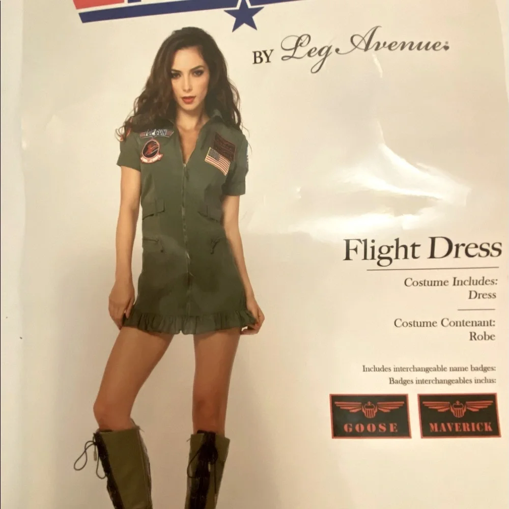 Dresses | Top Gun Costume Halloween Party Military | Poshmark